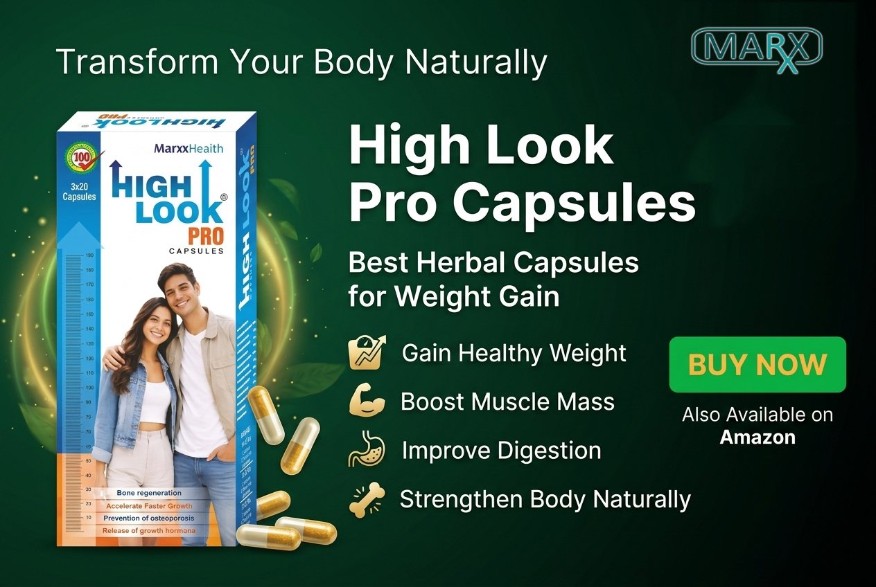 High Look Pro Capsules: Best Herbal Capsules for Weight Gain | Marxx Pharma