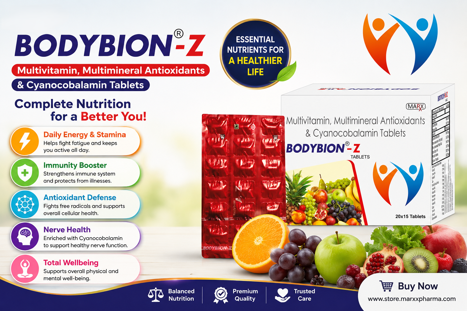 Best Multivitamin Tablet for Daily Energy & Wellness – BODYBION-Z