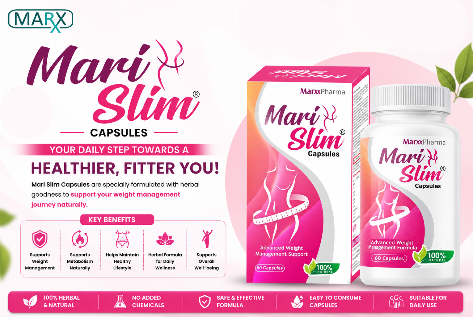Mari Slim Capsules for Daily Wellness & Healthy Lifestyle Support | Marxx Pharma