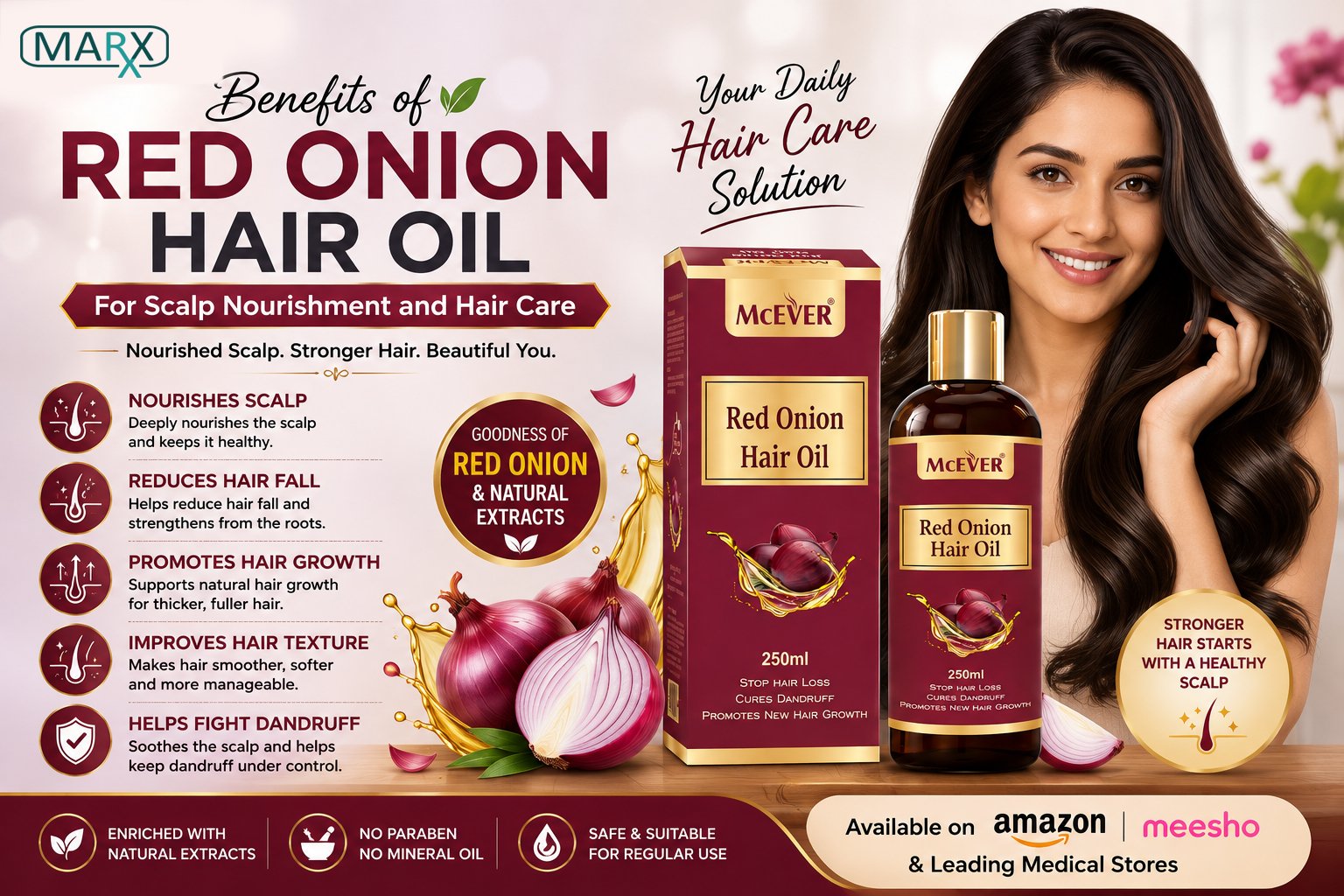 Benefits of Red Onion Hair Oil for Scalp Nourishment and Hair Care