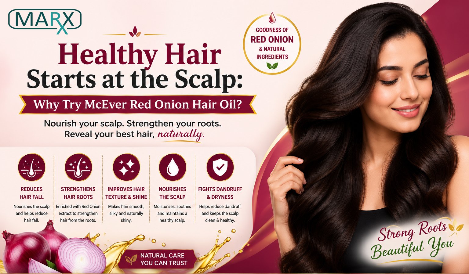 Healthy Hair Starts at the Scalp Why Try McEver Red Onion Hair Oil