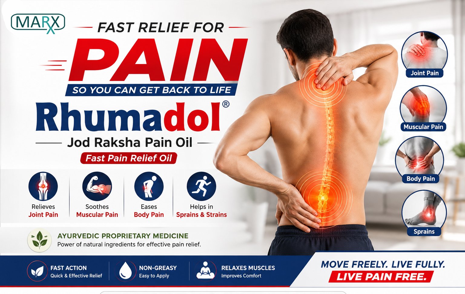 Joint Pain After a Long Day Discover the Benefits of Rhumadol Jod Raksha Pain Oil