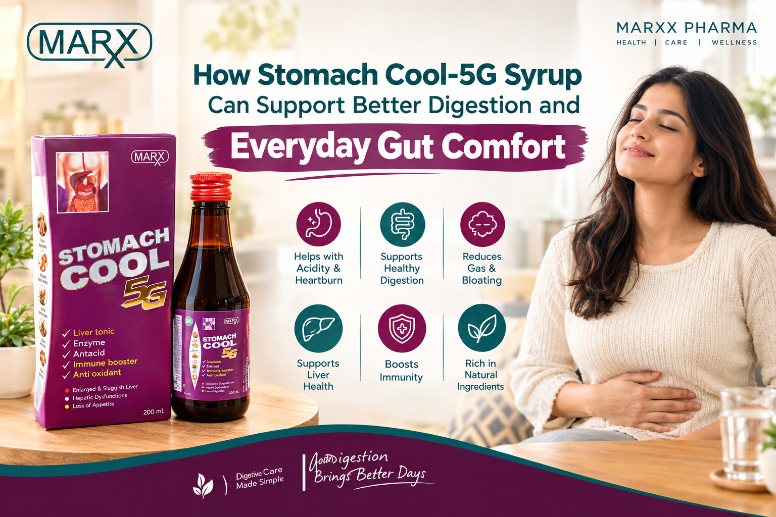 How Stomach Cool-5G Syrup Can Support Better Digestion & Gut Comfort