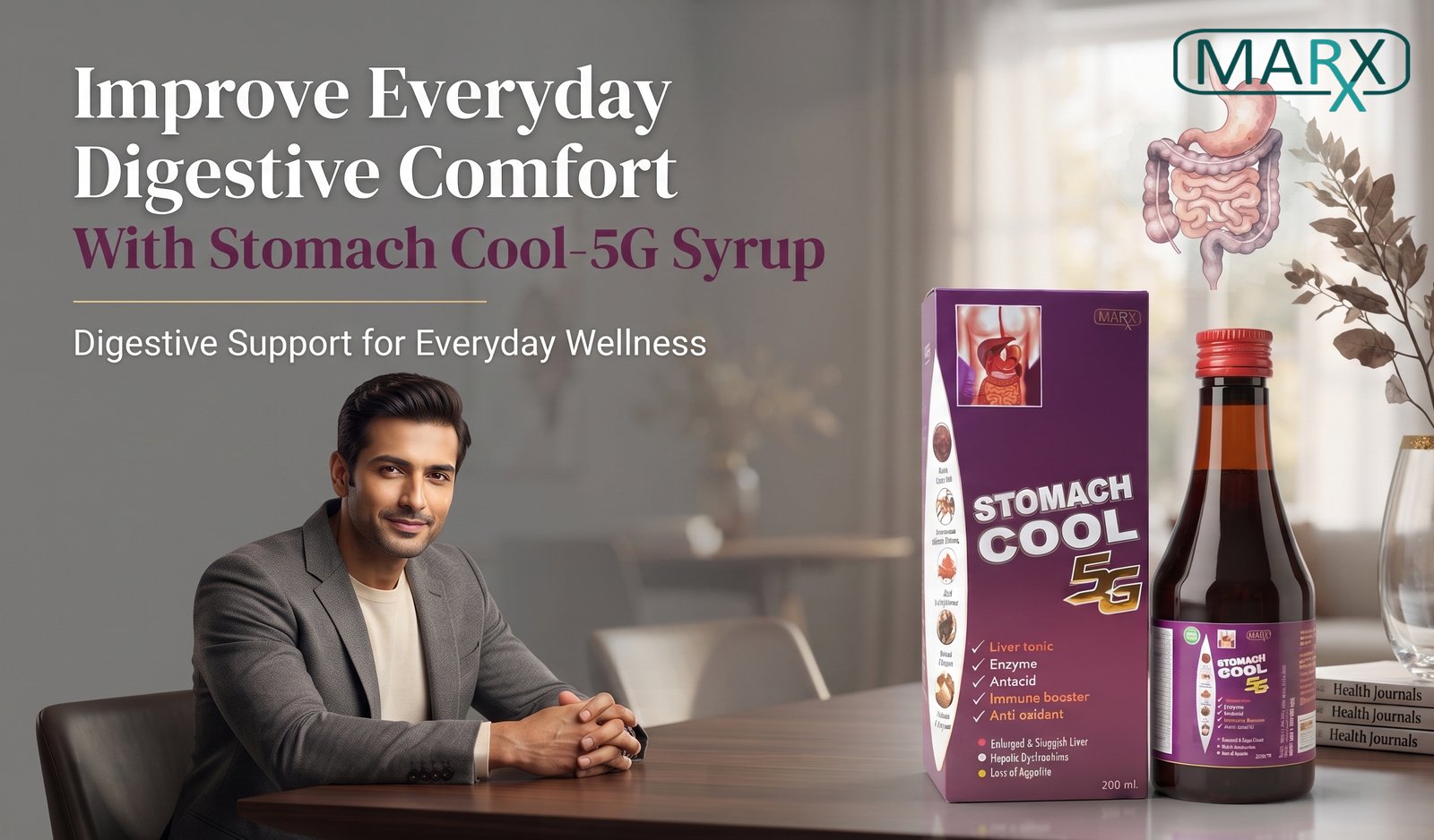Improve Everyday Digestive Comfort With Stomach Cool-5G Syrup