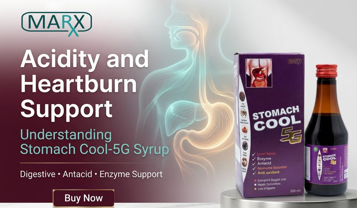 Acidity and Heartburn Support Understanding Stomach Cool-5G Syrup